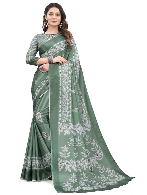 printed woven saree with blouse - 19714643 - Very Small Image - 1