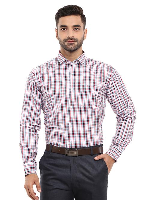 red cotton formal shirt - 19717133 - Very Small Image - 1