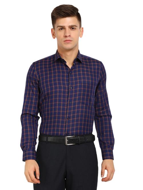 mens checks formal shirt - 19717209 - Very Small Image - 1