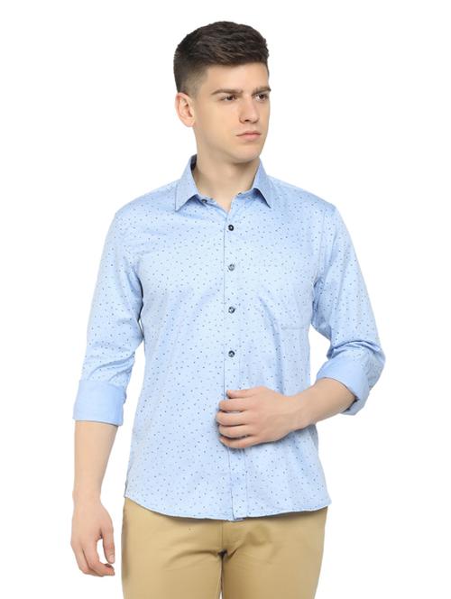 men printed long sleeve casual shirt - 19717221 - Very Small Image - 1