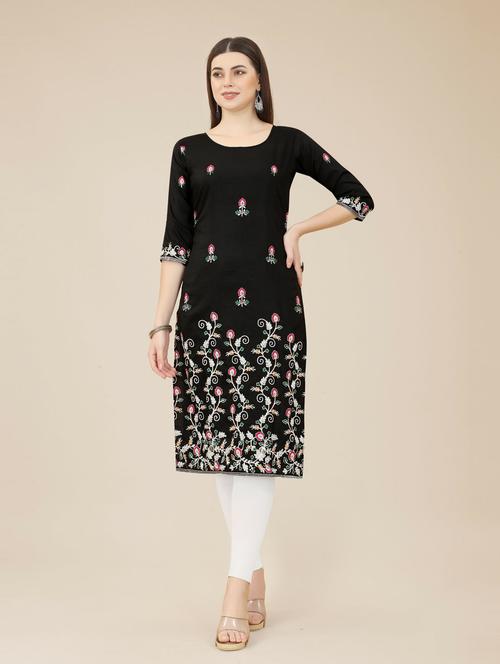 women's straight kurta - 19718694 - Very Small Image - 1