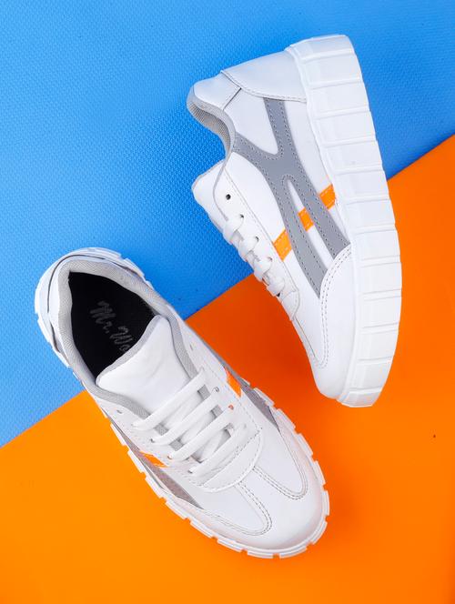 grey synthetic laceup sneakers - 19719406 - Very Small Image - 1