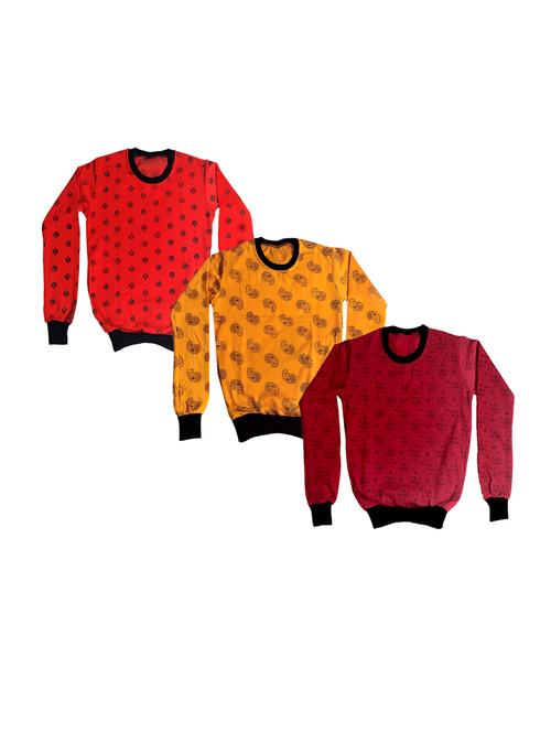 girls round neck printed sweatshirt set - 19719600 - Very Small Image - 1