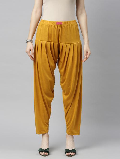 mustard viscose patiyala salwar - 19719747 - Very Small Image - 1