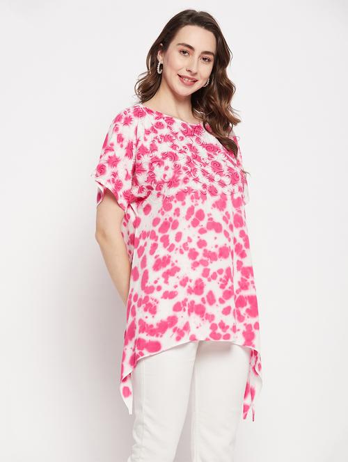 embroidered asymmetric tunic - 19719798 - Very Small Image - 1