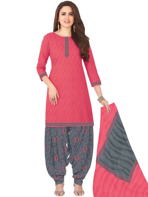 floral printed patiyala suits unstitched suit - 19719822 - Very Small Image - 1