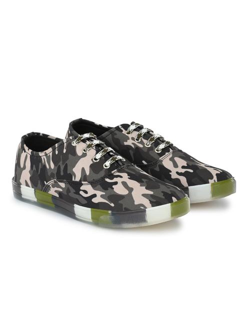 camouflage lace up casual shoes - 19720445 - Very Small Image - 1
