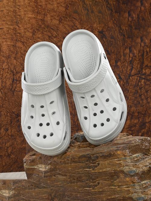 grey solid crocs - 19720482 - Very Small Image - 1