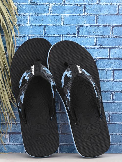 black leatherette slip on slippers - 19720529 - Very Small Image - 1