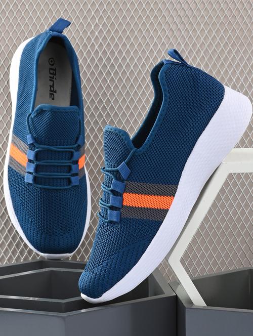 navy leatherette sport shoes - 19720631 - Very Small Image - 1