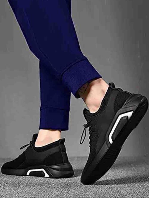 solid lace up casual shoes - 19720664 - Very Small Image - 1