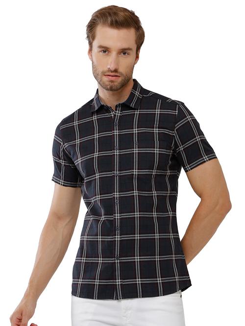 blue cotton casual shirt - 19722462 - Very Small Image - 1