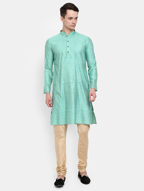 light green kurta pyjama ethnic wear set - 19724932 - Very Small Image - 1
