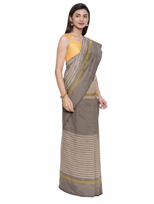 women's stripes colored saree - 19726963 - Very Small Image - 1