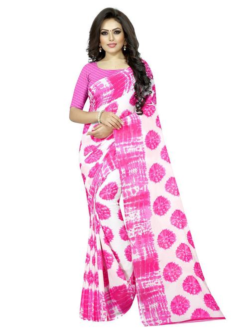 tie and dye printed saree - 19727086 - Very Small Image - 1