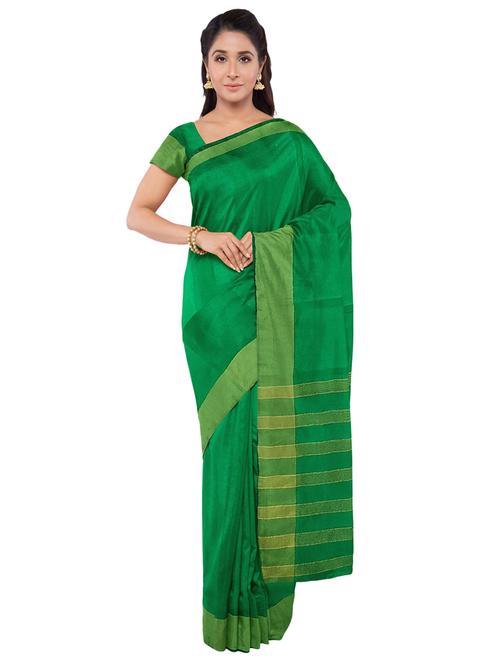 women's bordered green colored saree - 19727115 - Very Small Image - 1