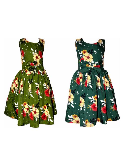 girls pack of 2 printed frocks - 19731281 - Very Small Image - 1