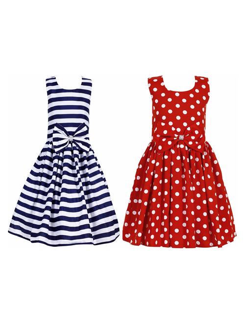 girls pack of 2 printed frocks - 19731477 - Very Small Image - 1