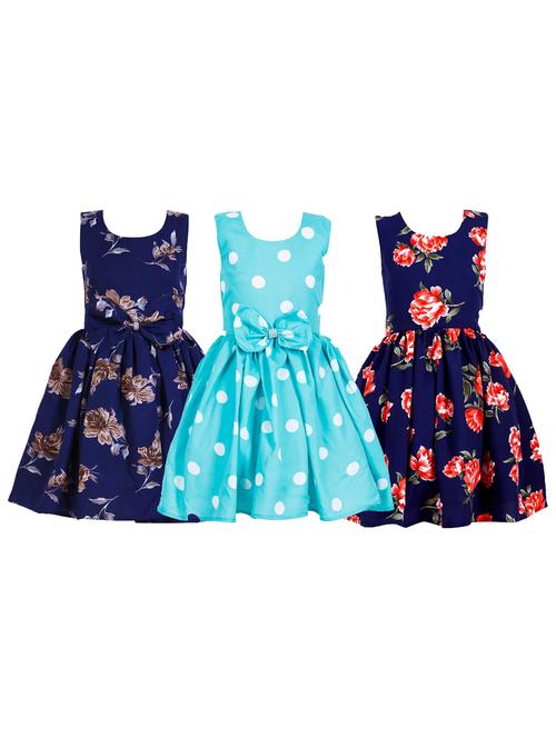 girls pack of 3 printed frocks - 19731686 - Very Small Image - 1