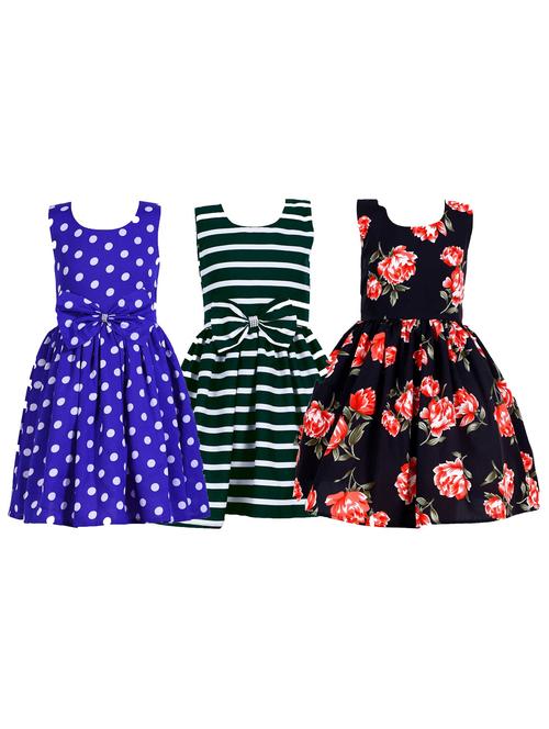 girls pack of 3 printed frocks - 19731758 - Very Small Image - 1