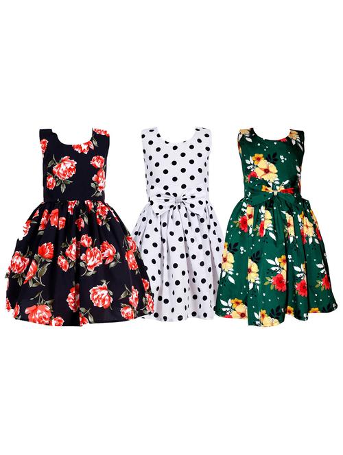girls pack of 3 printed frocks - 19731791 - Very Small Image - 1