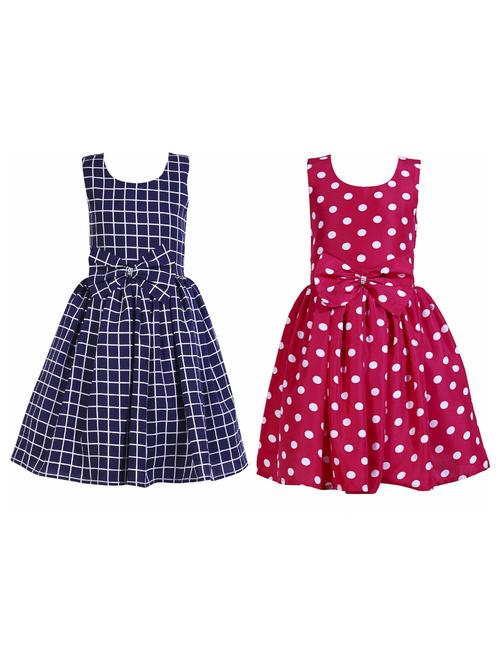 girls pack of 2 printed frocks - 19731989 - Very Small Image - 1
