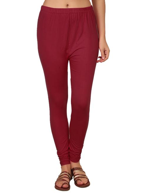 red cotton lycra leggings - 19734056 - Very Small Image - 1