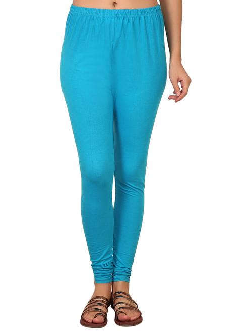 blue cotton lycra leggings - 19734063 - Very Small Image - 1