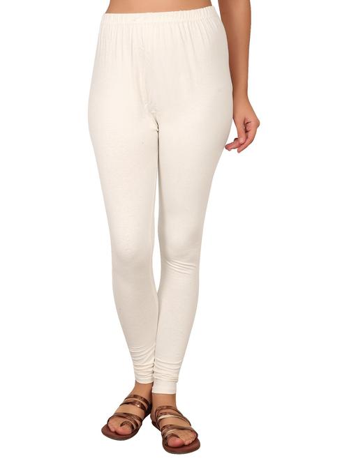 white cotton lycra leggings - 19734064 - Very Small Image - 1