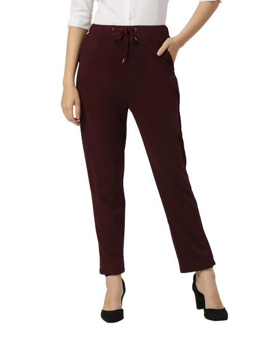 solid cotton lycra flat front trouser - 19734387 - Very Small Image - 1