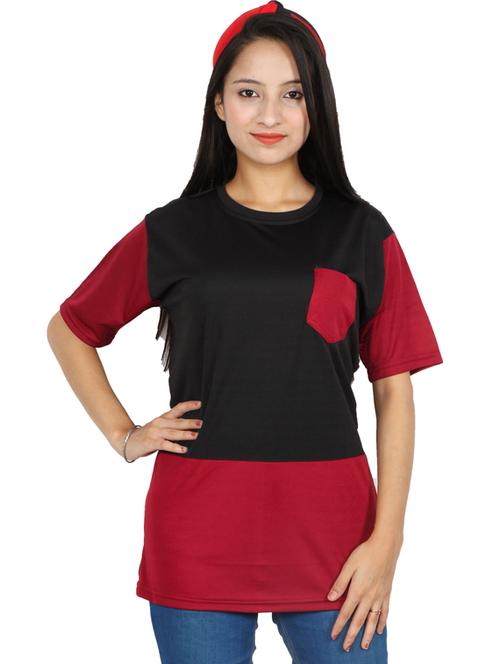 red polyester regular tshirt - 19737455 - Very Small Image - 1