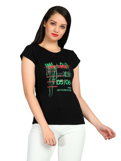 girls round neck printed regular top set - 19738214 - Very Small Image - 1