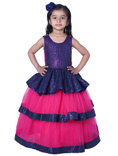 girls round neck sleeveless frock - 19743457 - Very Small Image - 1