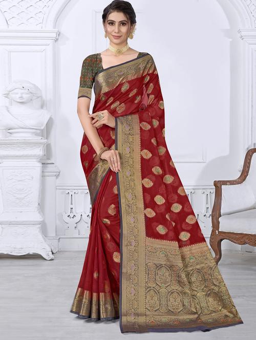 self designed woven saree - 19744139 - Very Small Image - 1