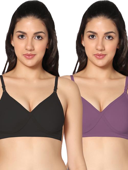 multi colored cotton tshirt bra - 19746137 - Very Small Image - 1