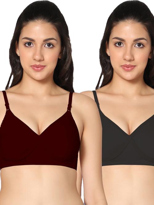 multi colored cotton tshirt bra - 19746141 - Very Small Image - 1
