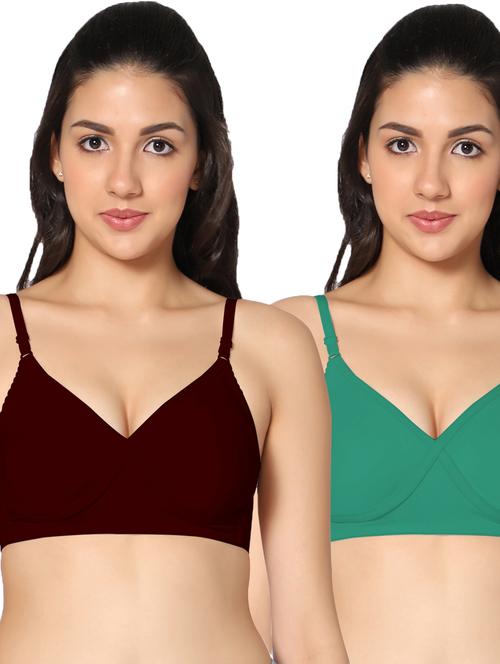 multi colored cotton tshirt bra - 19746142 - Very Small Image - 1