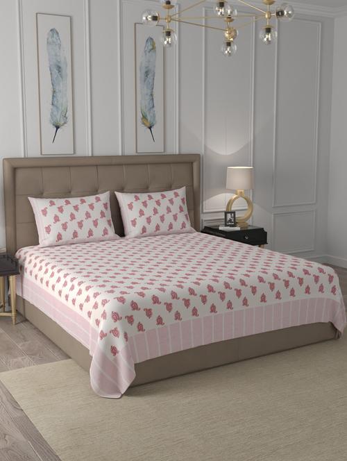 cotton printed king size bedsheet - 19747473 - Very Small Image - 1