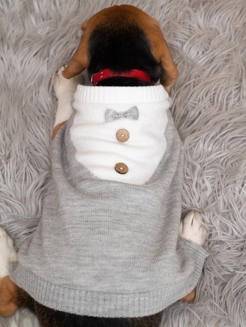 color block wool blend pet apparel - 19748194 - Very Small Image - 1