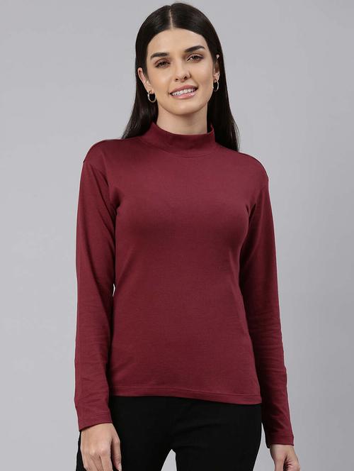 high neck solid regular top - 19749972 - Very Small Image - 1