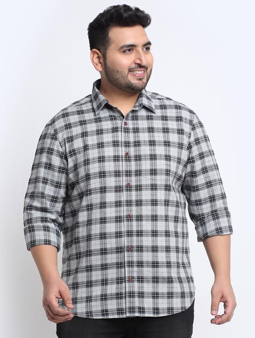 mens checks casual shirt - 19750076 - Very Small Image - 1