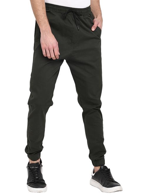 men drawstring waist ankle length joggers - 19750464 - Very Small Image - 1
