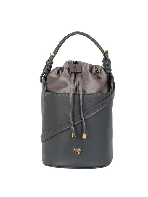 grey cotton polyester blend sling bag - 19750659 - Very Small Image - 1