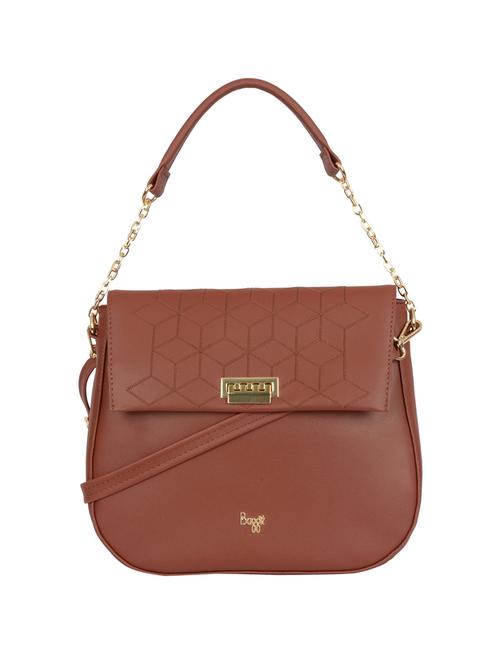 tan cotton polyester blend sling bag - 19750682 - Very Small Image - 1
