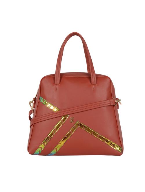 red cotton polyester blend handbag - 19750725 - Very Small Image - 1