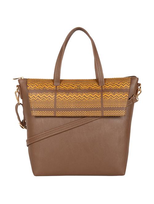 yellow cotton polyester blend regular tote - 19750938 - Very Small Image - 1