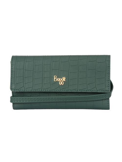 green cotton polyester blend wallet - 19751289 - Very Small Image - 1