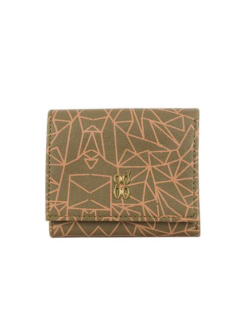 green cotton polyester blend wallet - 19751343 - Very Small Image - 1