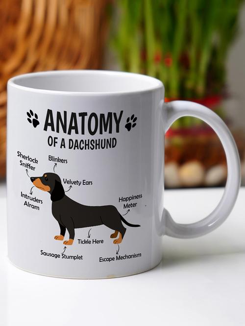 crazy corner pomeranian printed mug - 19751682 - Very Small Image - 1