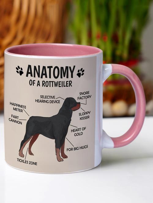 crazy corner pomeranian printed mug - 19751808 - Very Small Image - 1